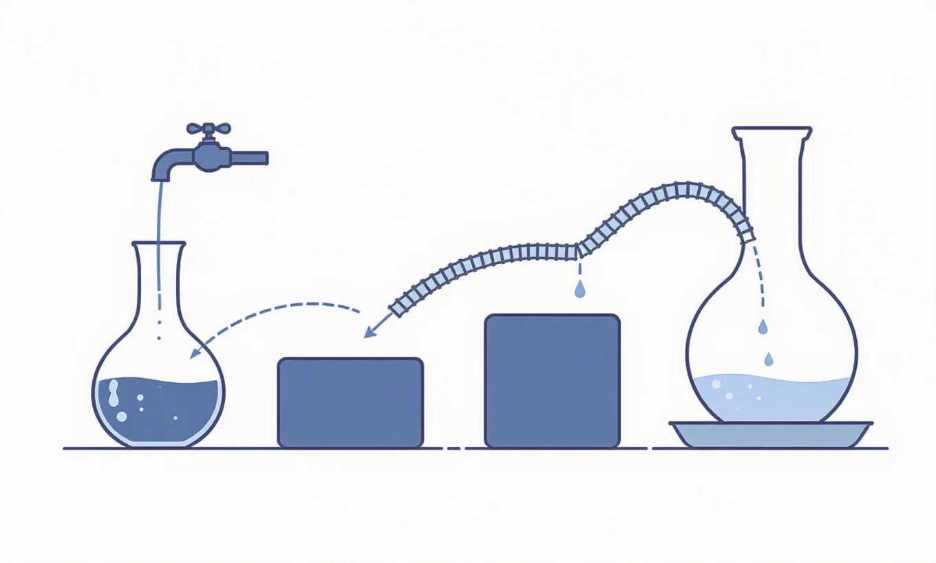 How trading costs compound over time: a wordless annotated mechanism illustration