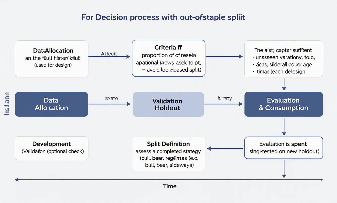 How to choose an out-of-sample split: a wordless diagram illustration