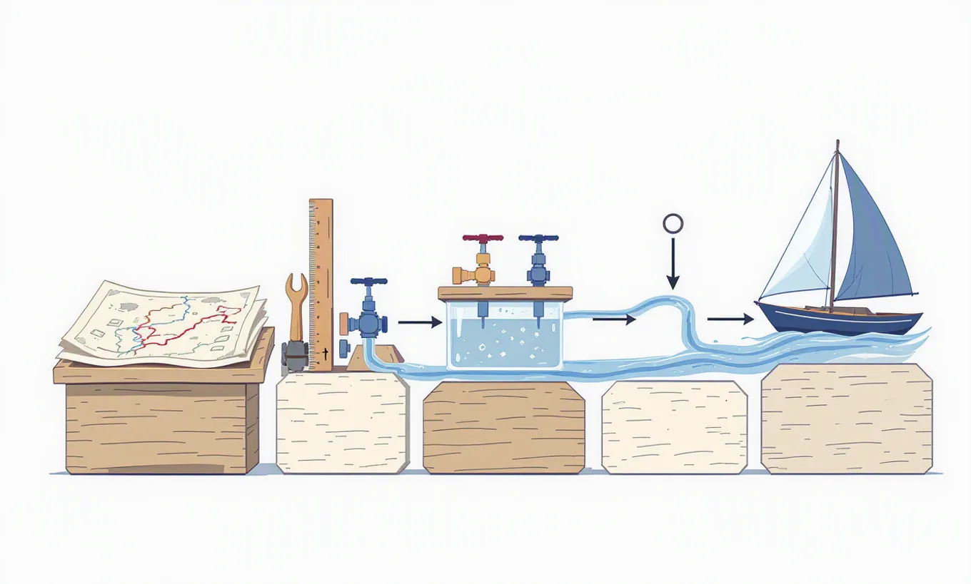 Paper trading or backtesting: a wordless annotated mechanism illustration