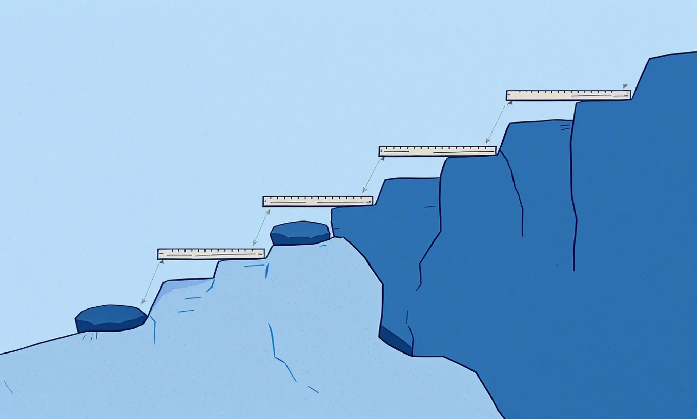 Why drawdown statistics need long samples: a wordless annotated mechanism illustration